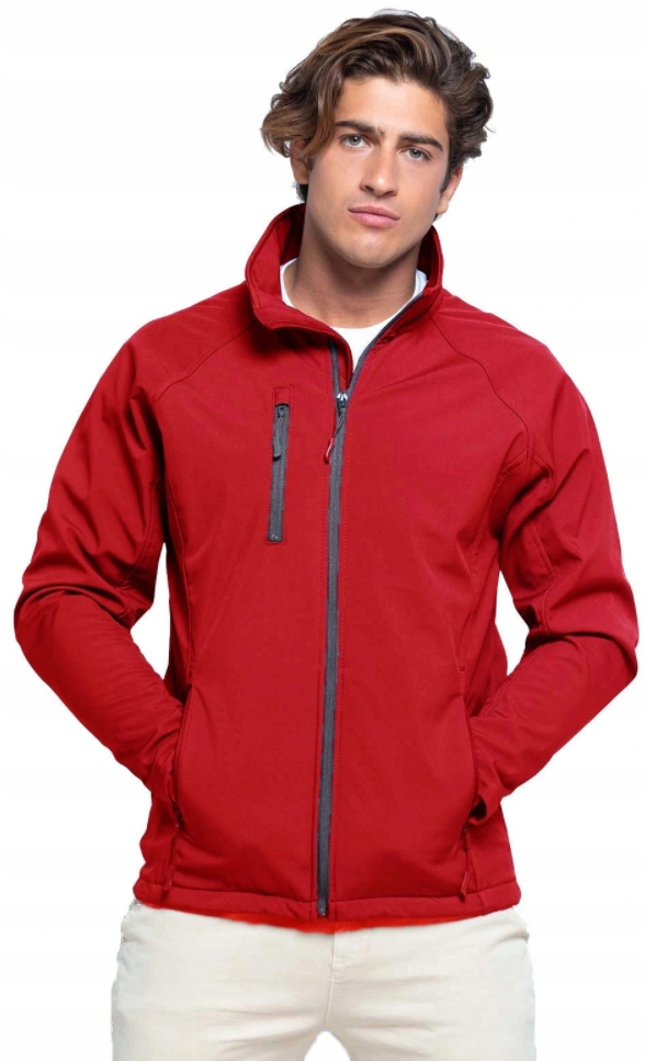 

Softshell kurtka męska przejściowa czerwona 2XL