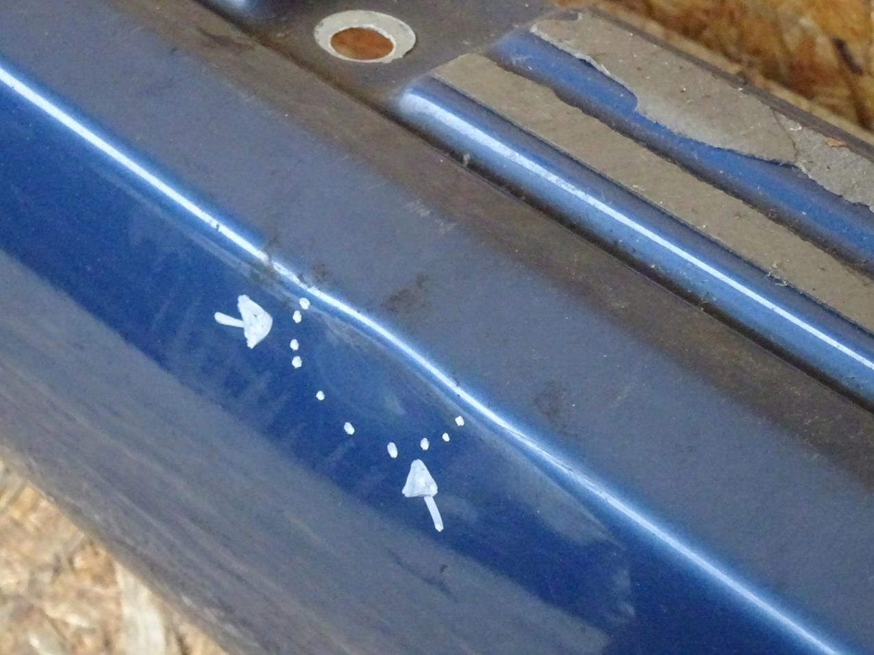 AUDI TT 8N 98-05 LISTWA PROGOWA PRÓG LEWY LEWA LZ5W Kolor niebieski