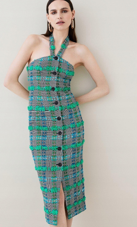 Karen Millen Šaty S Jednoduchým Vzorem 38 1Y1D