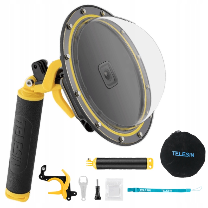 Telesin Dome Obudowa Podwodna 30m Do Pływania Kamery GoPro Hero 13 12 11 10