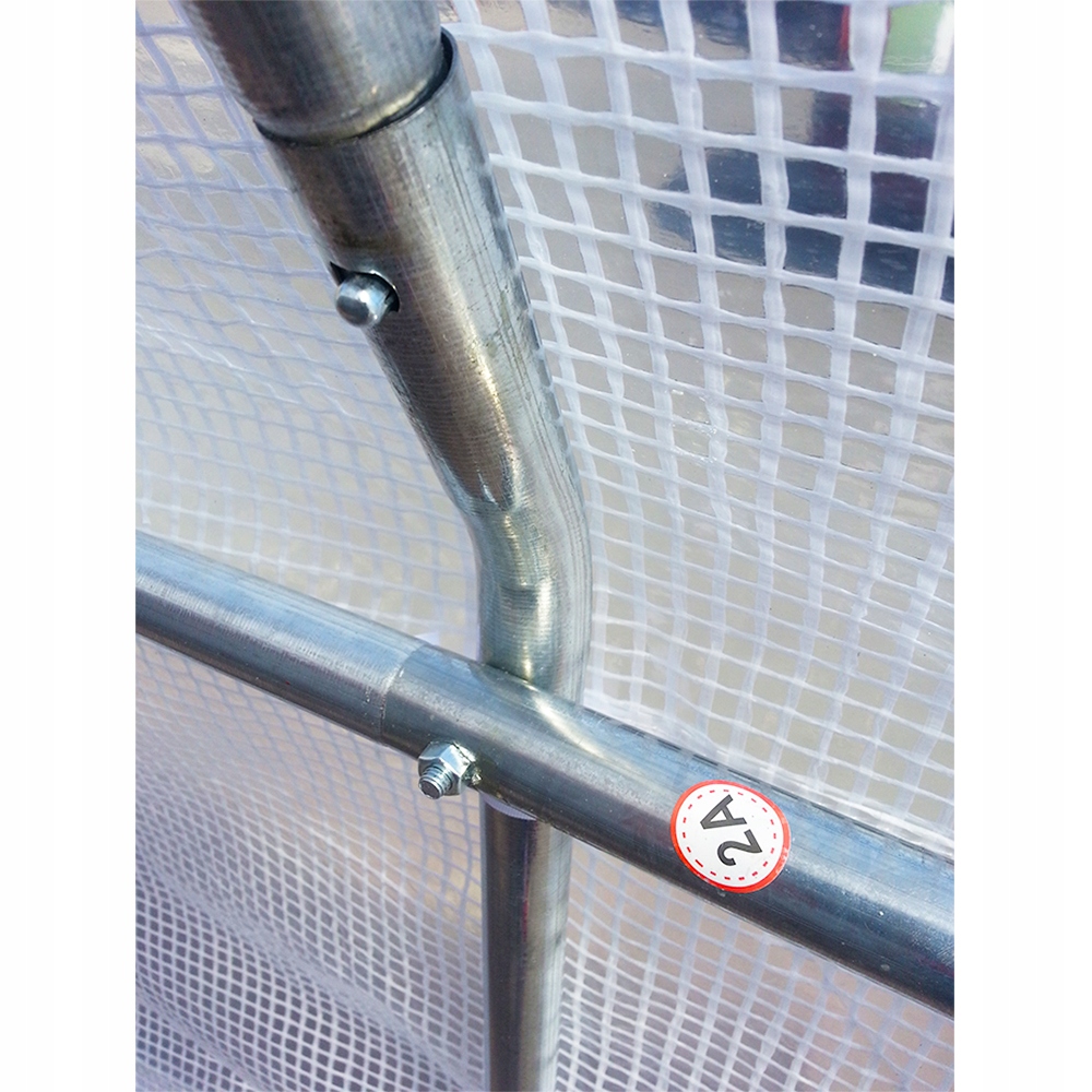 TUNEL FOLIOWY 2,5x4m (10m2) STELAŻ + FOLIA BIAŁA Powierzchnia 10 m²