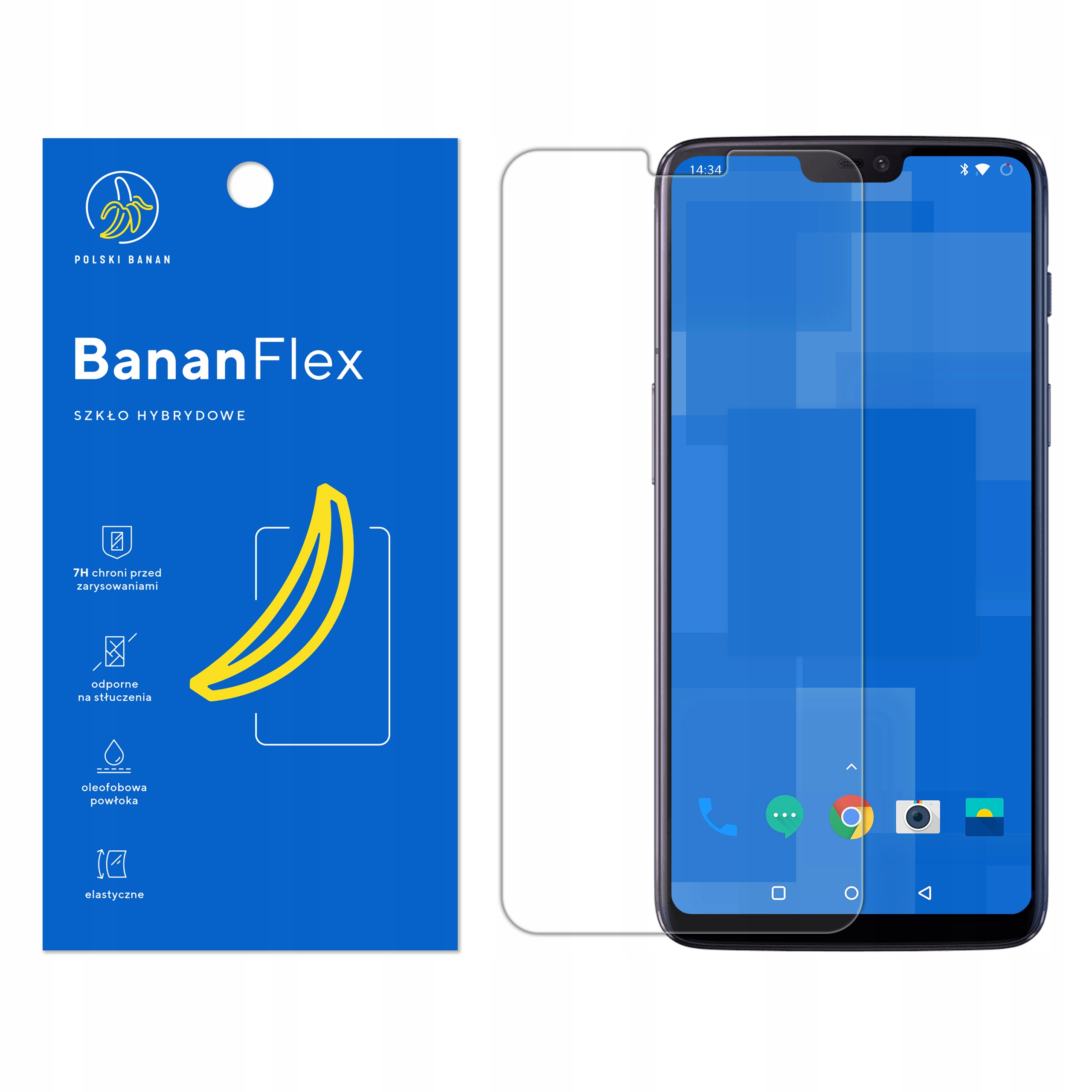

Szkło Hybrydowe Polski Banan 7H do OnePlus 6