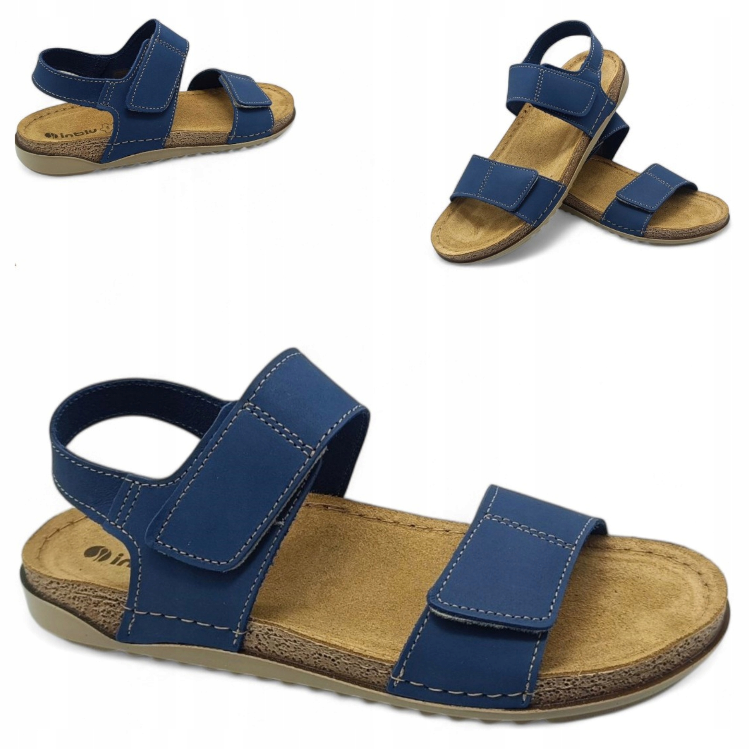 Dámské kožené sandály 38 Inblu Preventivní na letní sportovní pásky