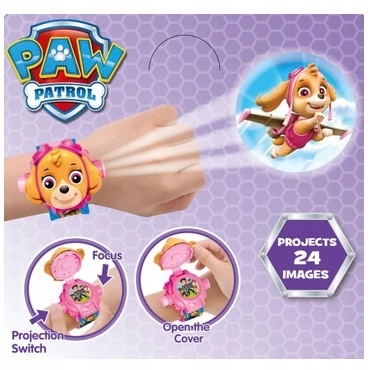 Psi Patrol Zegarek z Projektorem Obrazki Paw Patro Mechanizm automatyczny