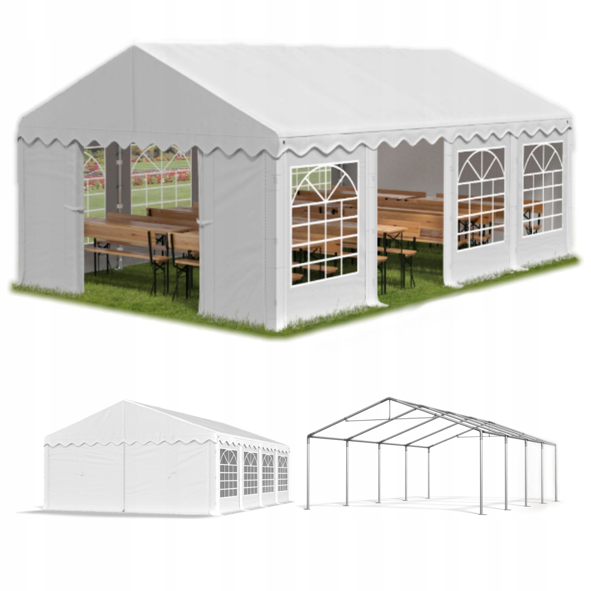 

Namiot Imprezowy 6x8m Ogrodowy Eventowy Home