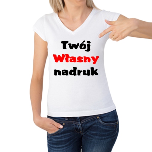 

Koszulka Z Własnym Nadrukiem Tekstem Grafiką Foto
