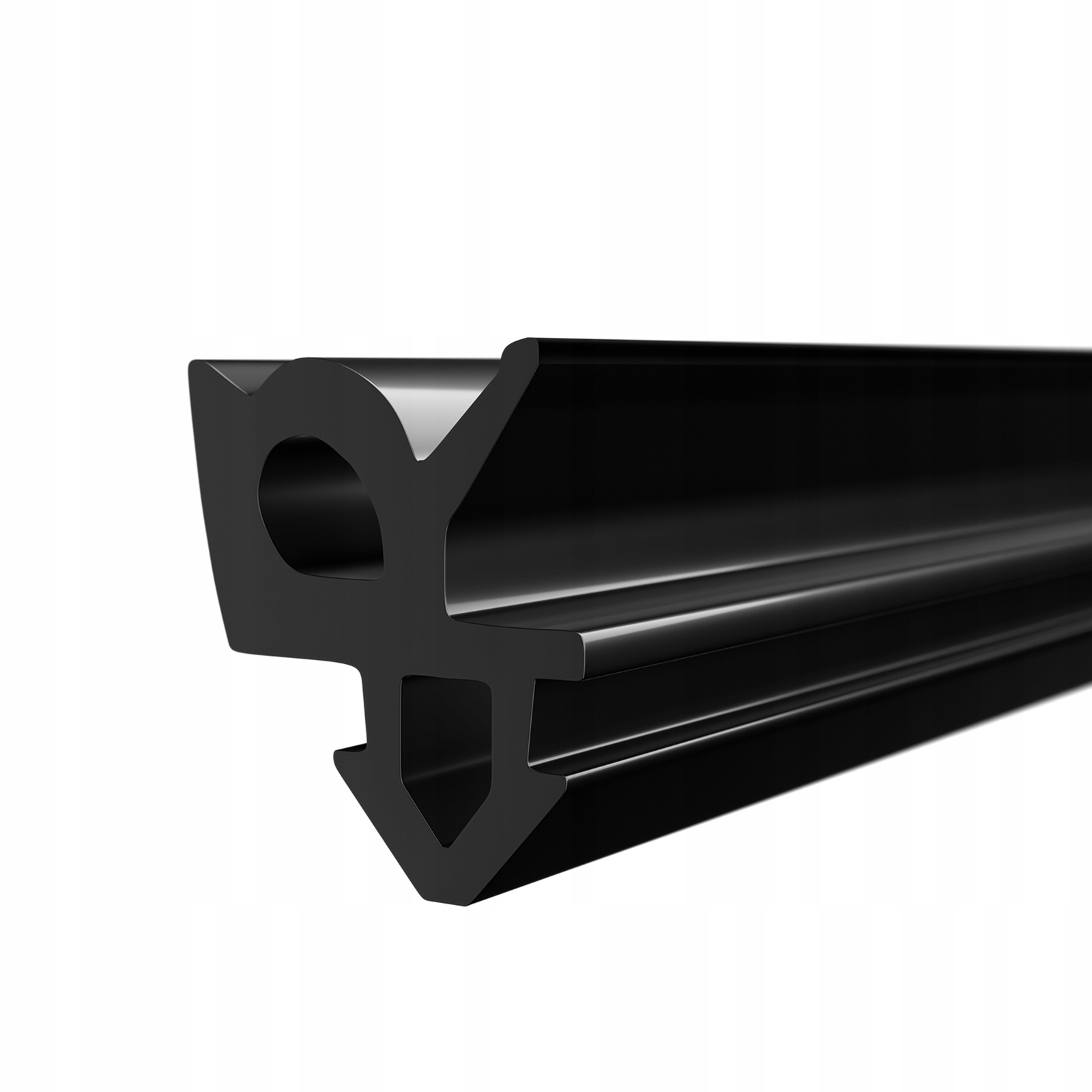 Okenné tesnenie pre okná z Pvc, čierna, elastická, Rehau S-1387 300 m