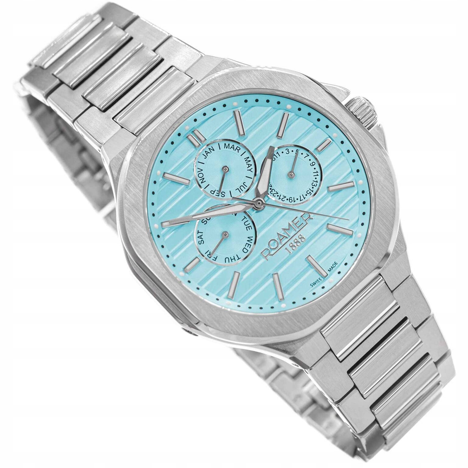 Pánské Hodinky Roamer Spirit Of Time 995989 41 05 20 Stříbrné Na Náramku