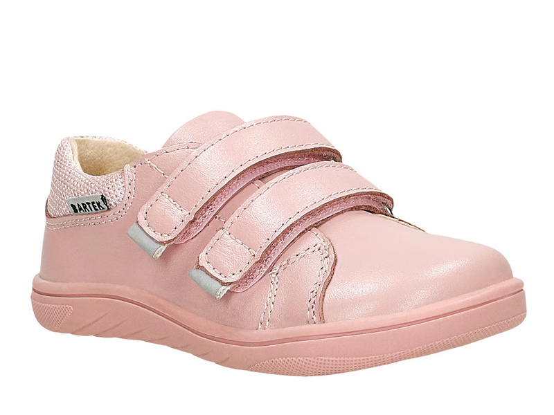 Półbuty dla dziewczynki barefoot Bartek 86003-58 buty skórzane na rzepy 27