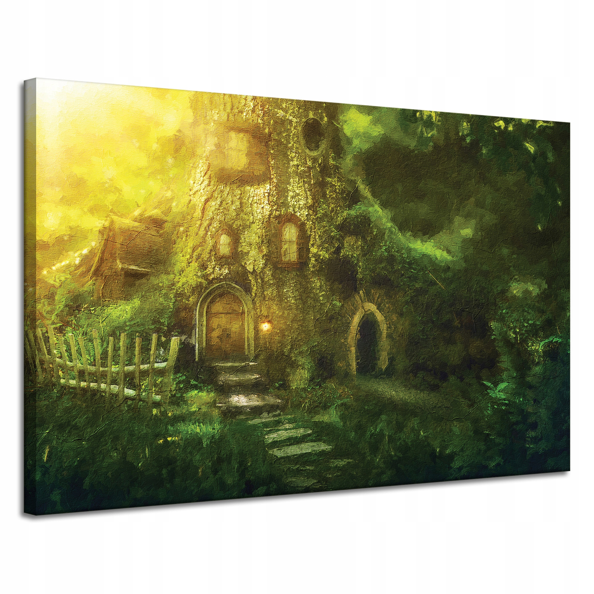 Obraz na plátně Dům ve stromě Olejové umění 120x80 cm