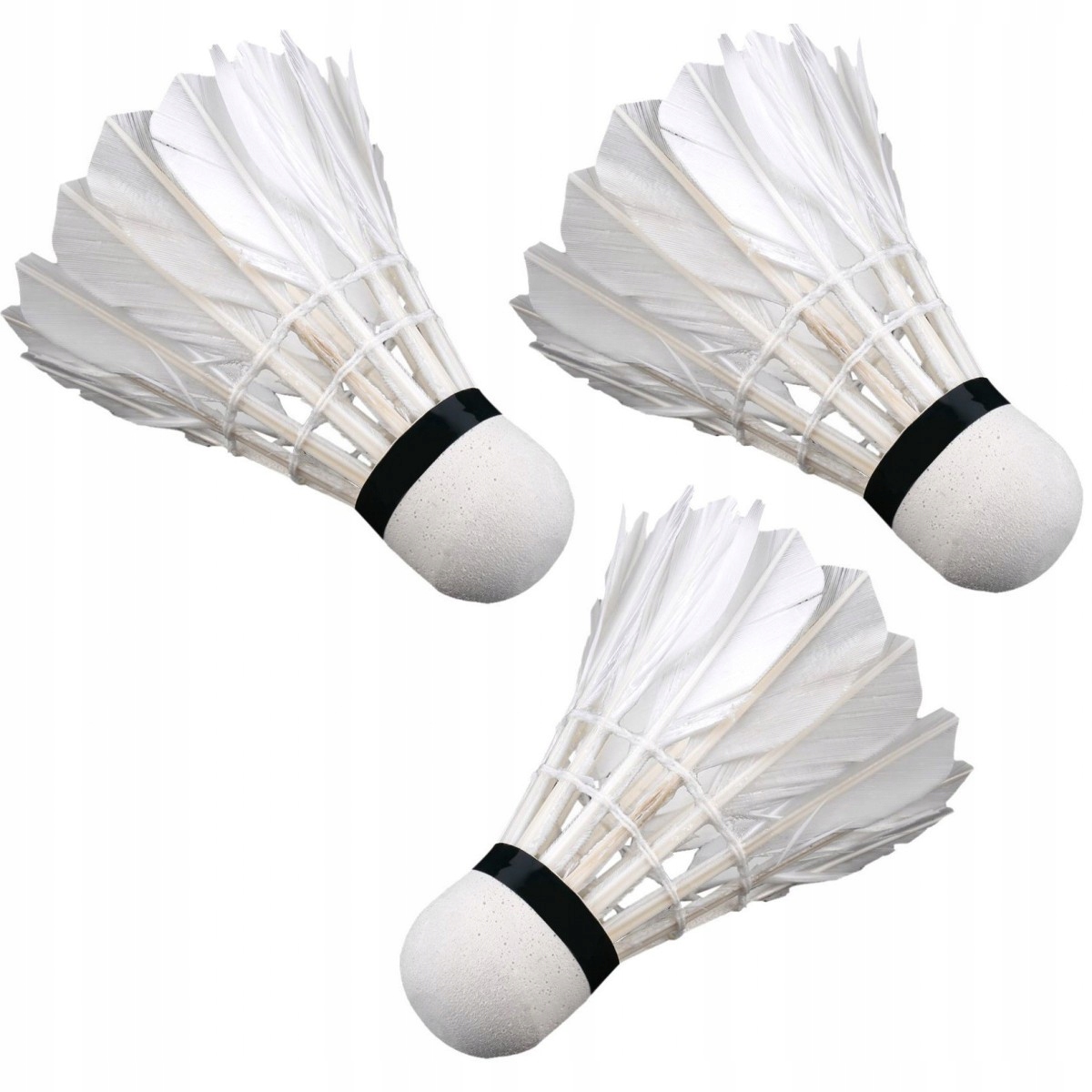 

Lotka badminton z piór Enero 3szt biała
