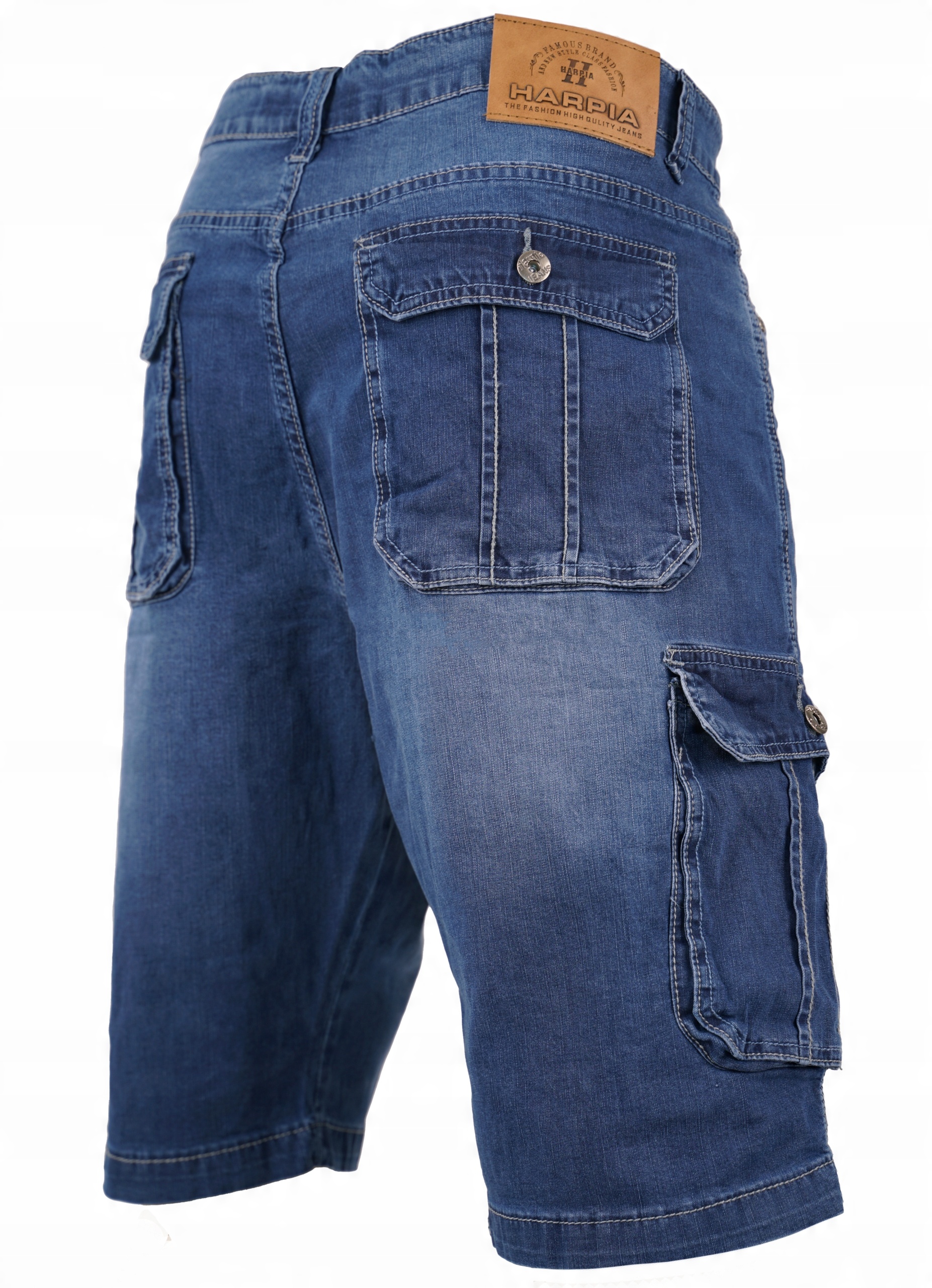 

Krótkie Spodenki Jeansowe Bojówki Duże 51 136-146