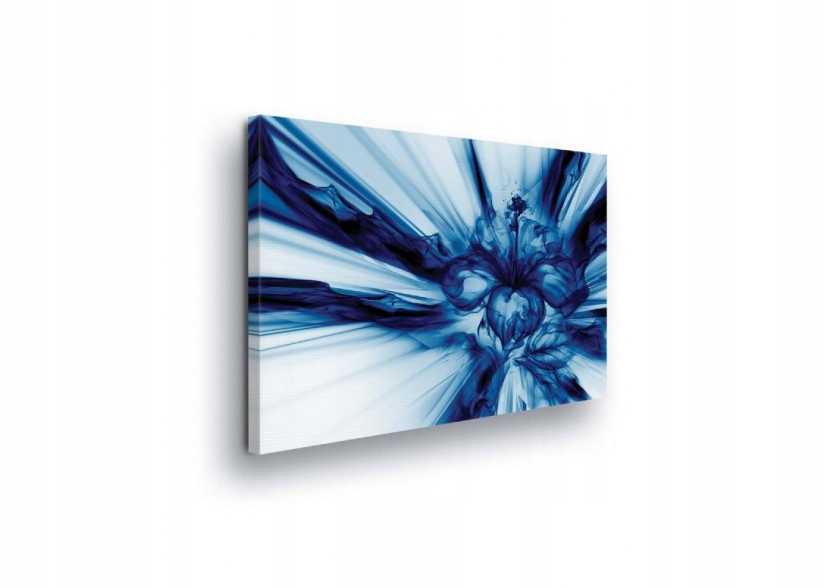 Obraz 80x60 Abstrakce energie dynamika modrá bílá vesmír pohyb umění