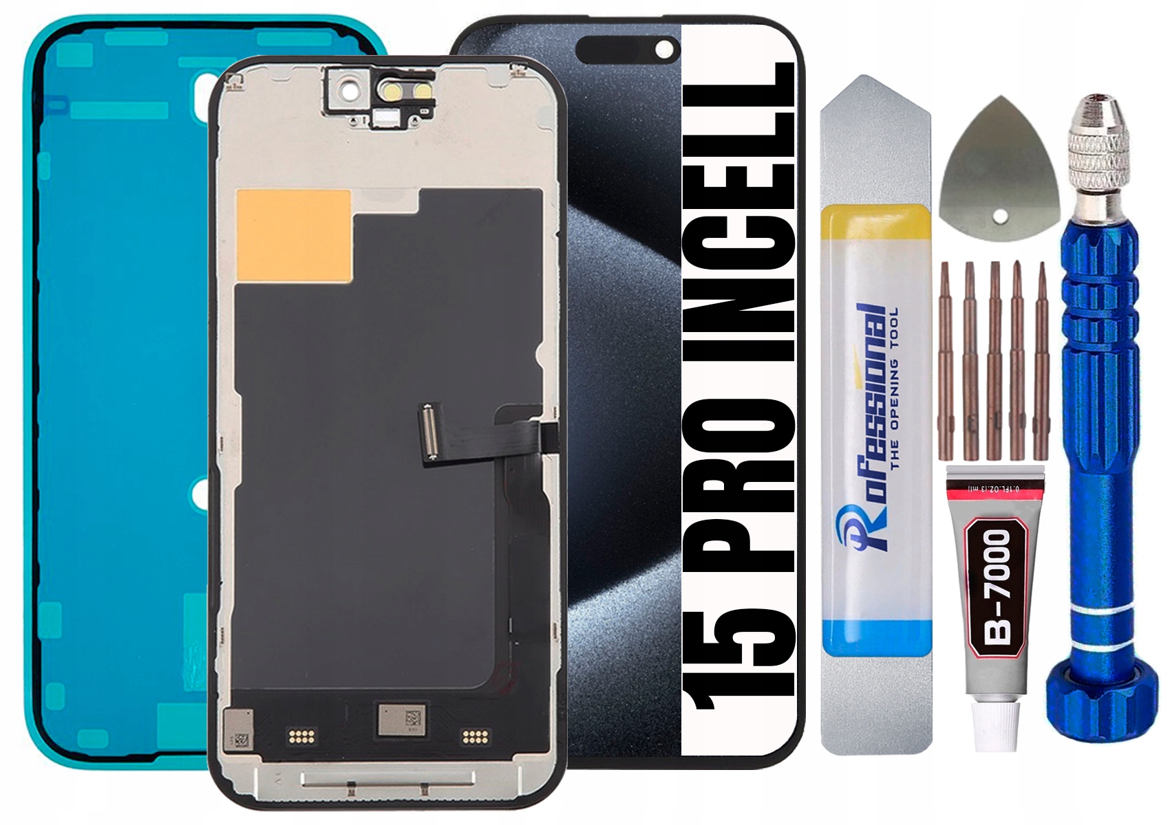 Displej Pro Iphone 15 Pro Incell LCD Displej Těsnění