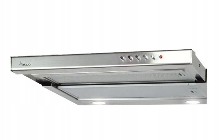 Okap teleskopowy Akpo WK-7 Light 60 inox 600mm z Led i filtrem aluminiowym