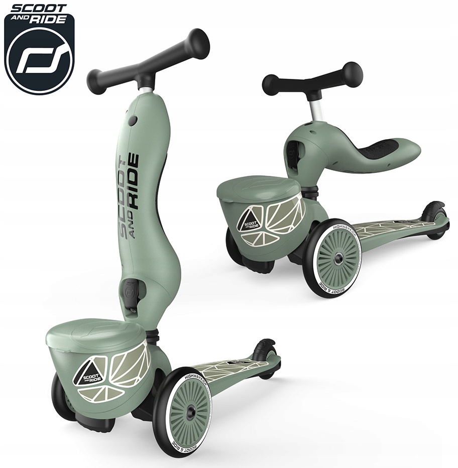 Hulajnoga Trójkołowa Scoot & Ride 2w1 Green