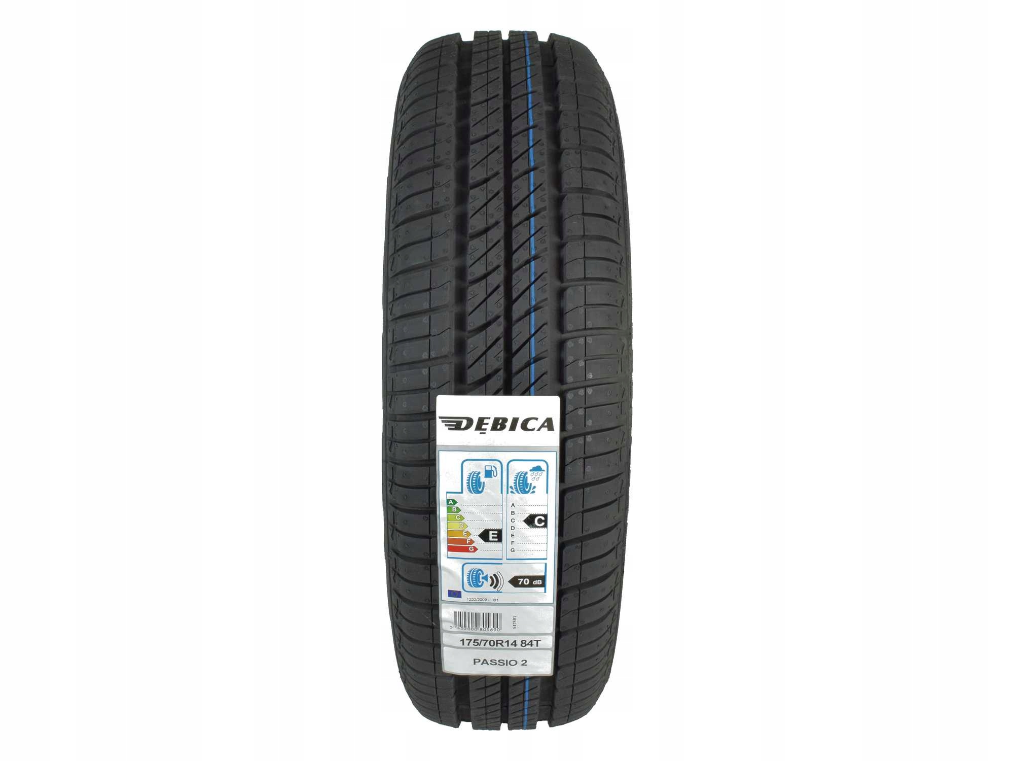 2 Opony letnie 175/70R14 DĘBICA PASSIO 2 Sezon letnie