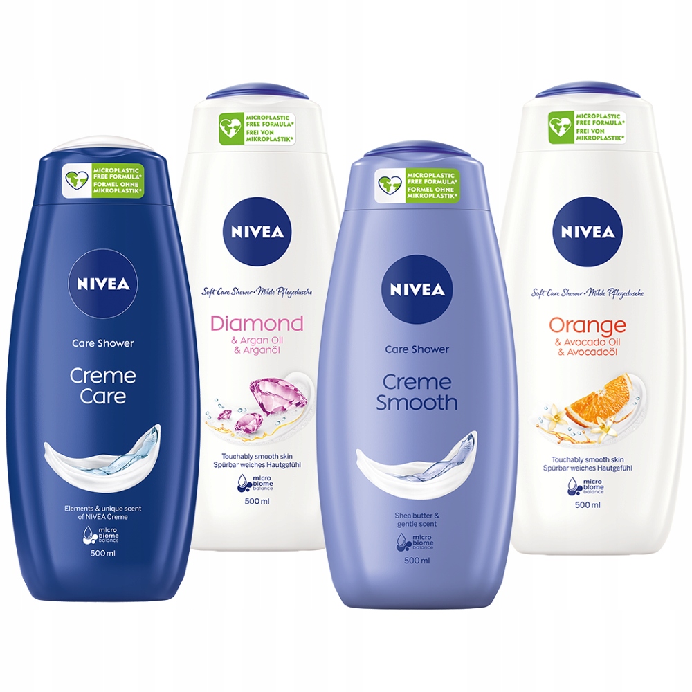 

Nivea żel płyn pod prysznic damski zestaw 4x500ml