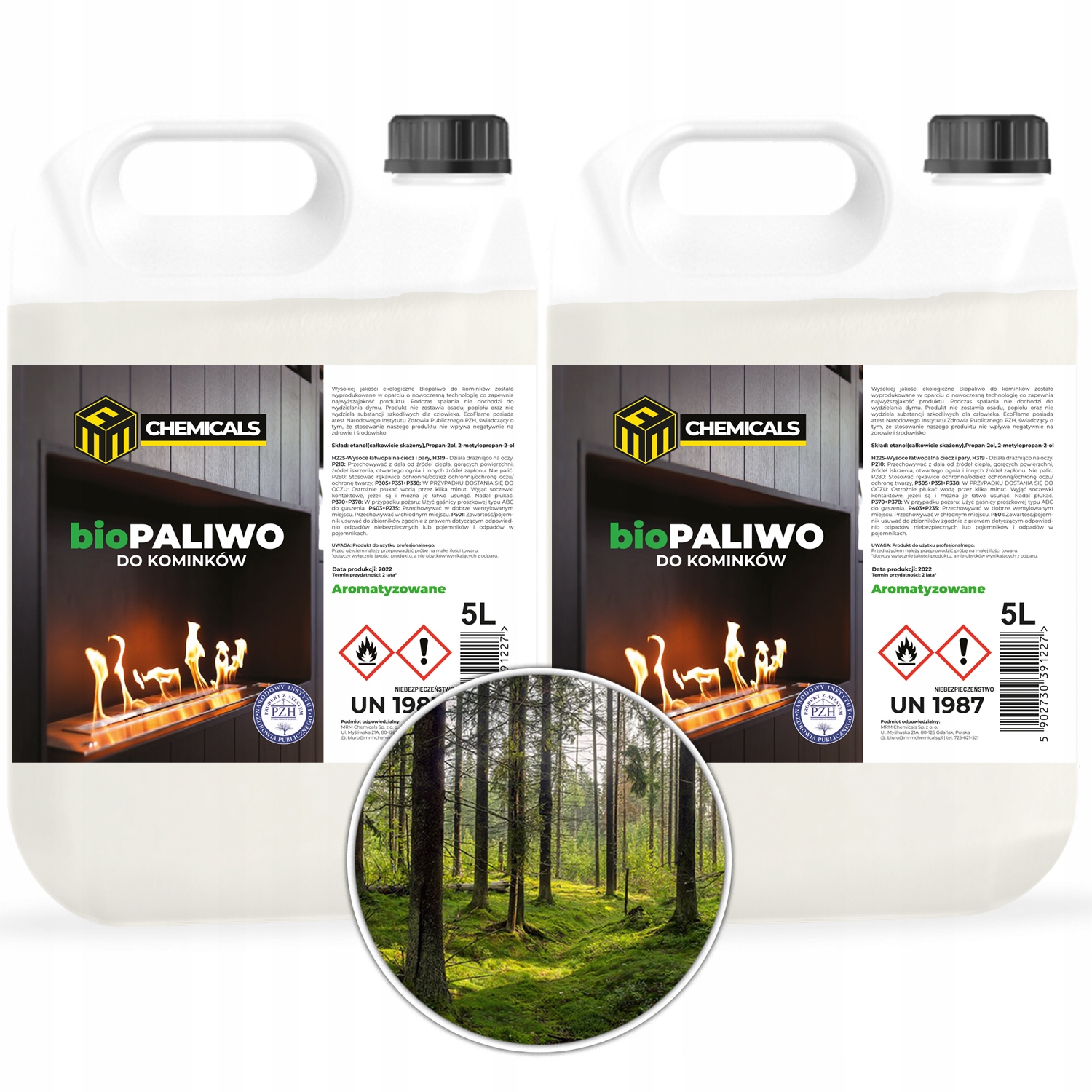 

Biopaliwo Do Biokominka Aromat Leśny 10L Atest Pzh