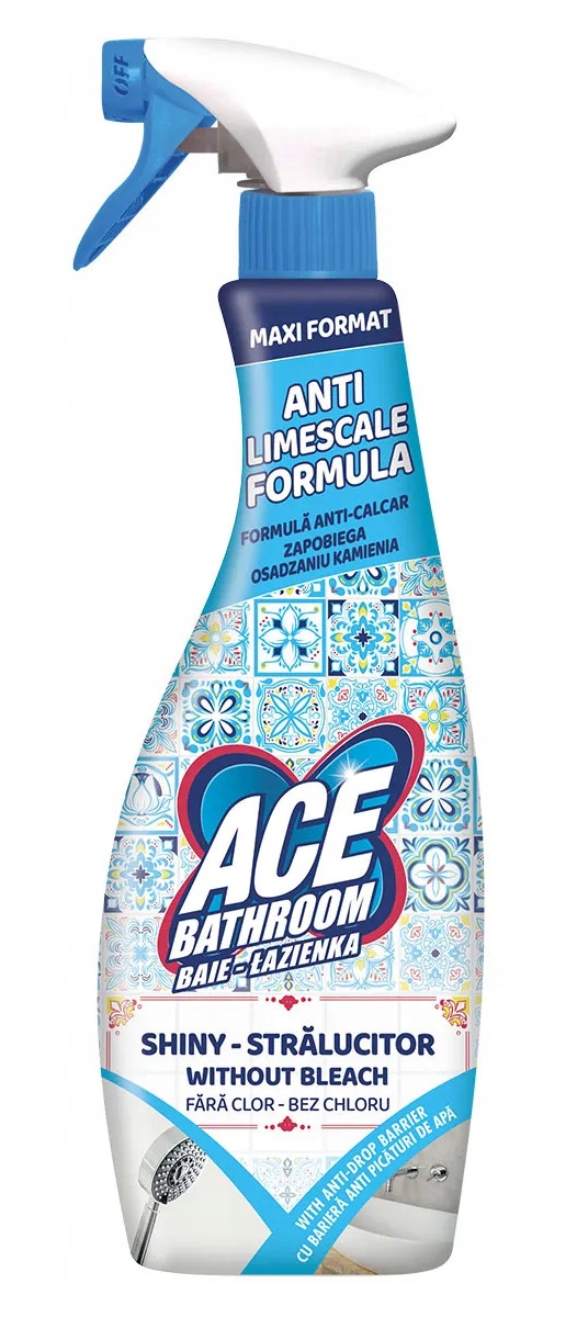 

Ace Miętowy Spray Do Łazienki Usuwa Kamień 750ml