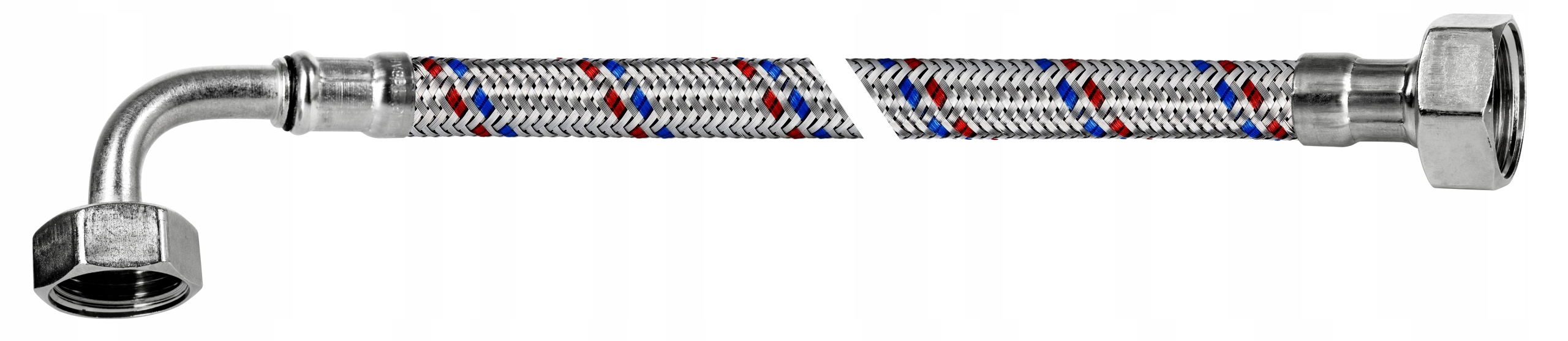 

Wąż W Oplocie Przyłączeniowy 1/2x1/2 Kątowy 250CM