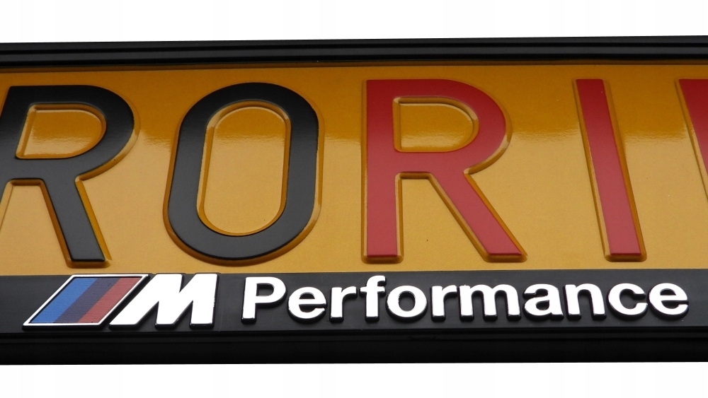 2x 3D RAMKA TABLICY BMW M PERFORMANCE SERIA 1 2 3 4 5 6 7 8 X1 X3 X4 X5 X6 Producent ProRide