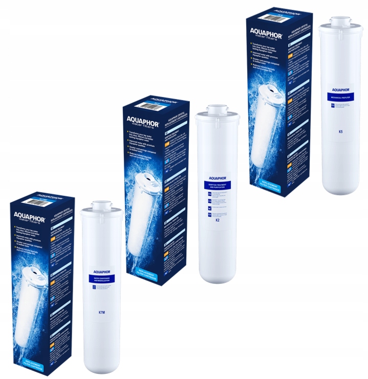 Originální sada filtrů K5 K2 K7M pro Aquaphor ro 101s Morion komplet