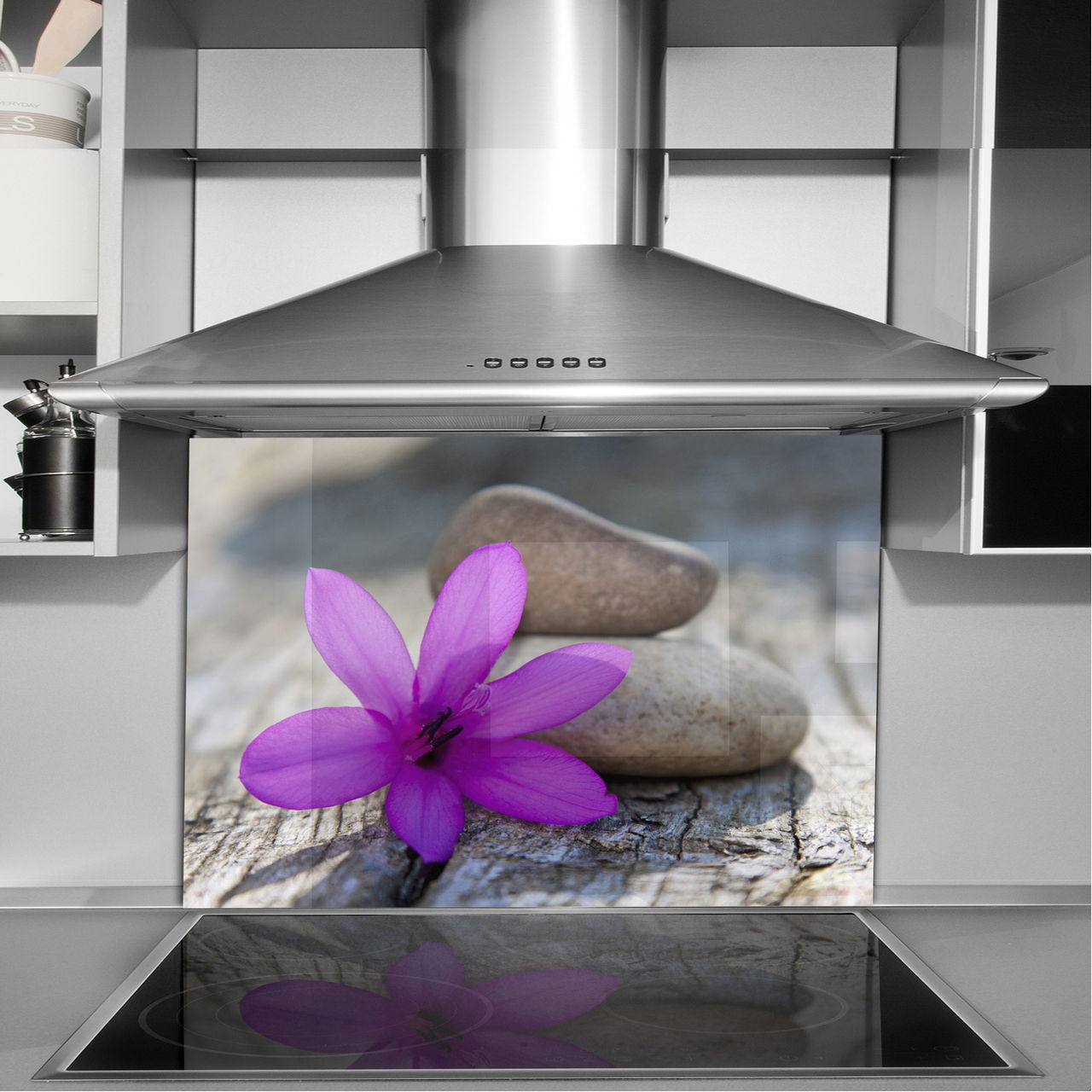 dekor szkło panel hartowany HD 90x65 kwiat Marka Follow The Glass