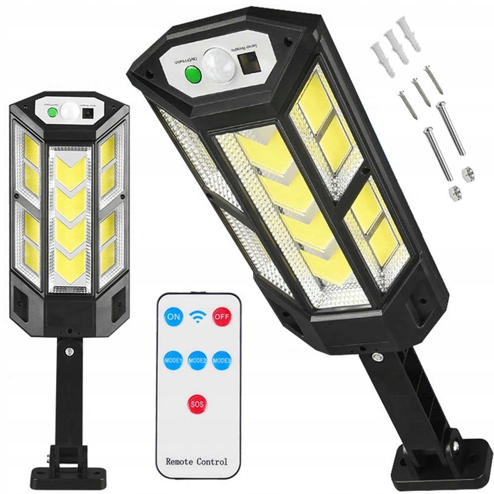 Lampa solarna LED 249 COB słoneczna Alogy Solar Lamp zewnętrzna z czujnikie