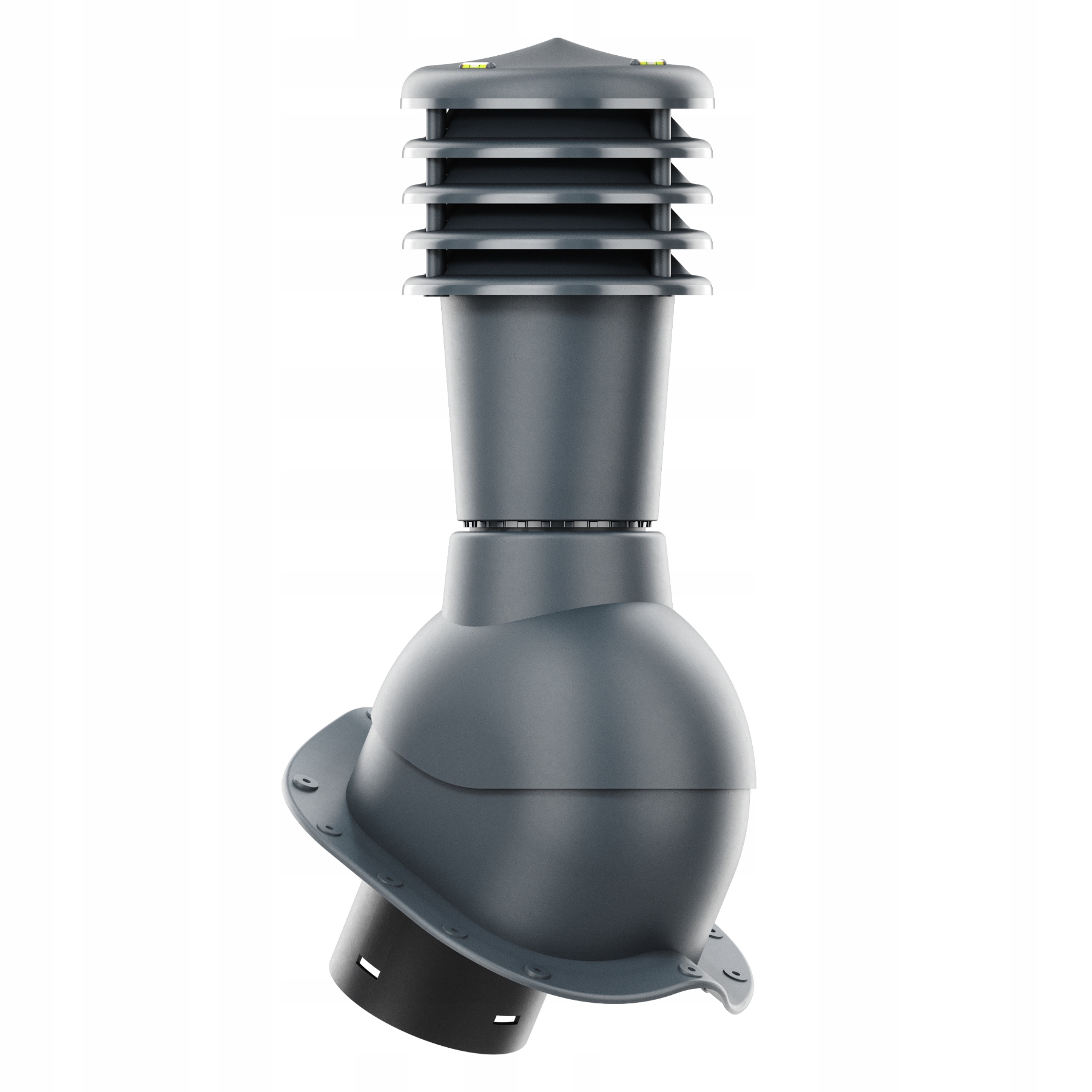 Kominek wentylacyjny Smart fi125 blachodachówka nieocieplony Antracyt 7016