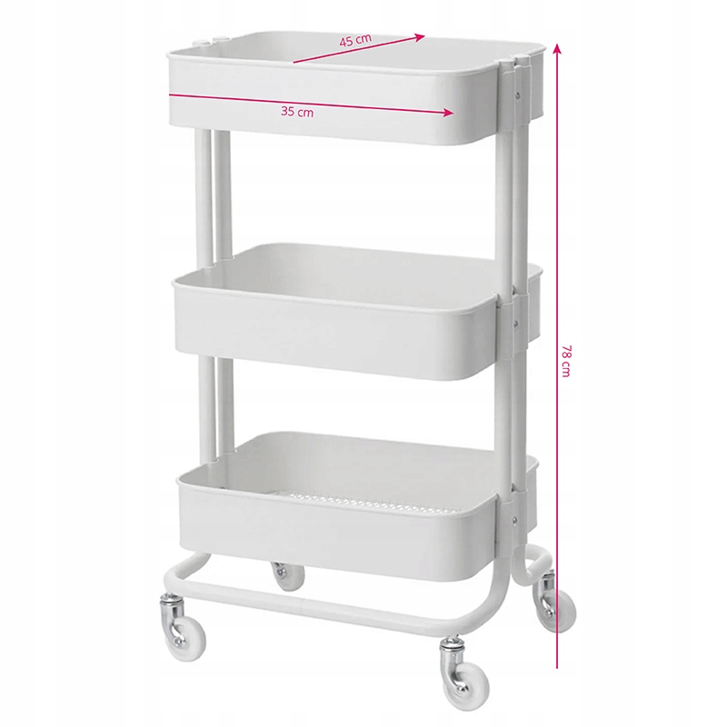 Stolek kosmetický pomocník HS-05, bílý