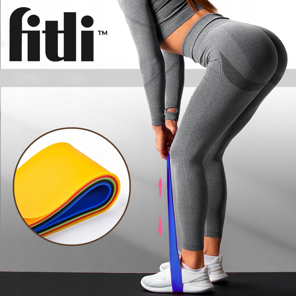 ZESTAW 5 GUM DO ĆWICZEŃ TAŚMY FITNESS MINI BAND Rodzaj guma