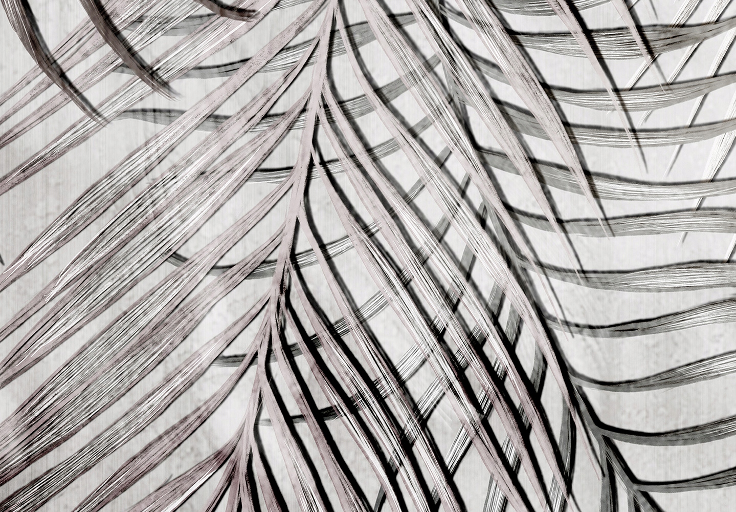 FOTOTAPETA LIŚCIE PALMY BETON 400x280 b-C-0783-a-a Szerokość produktu 400 cm