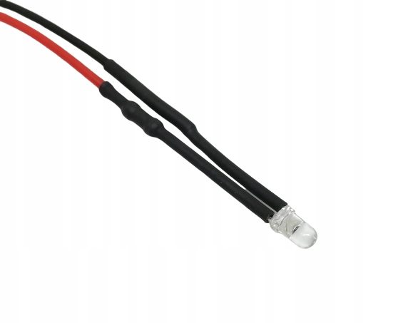 

Dioda Led 3mm 12V DC Niebieska z przewodem 20cm