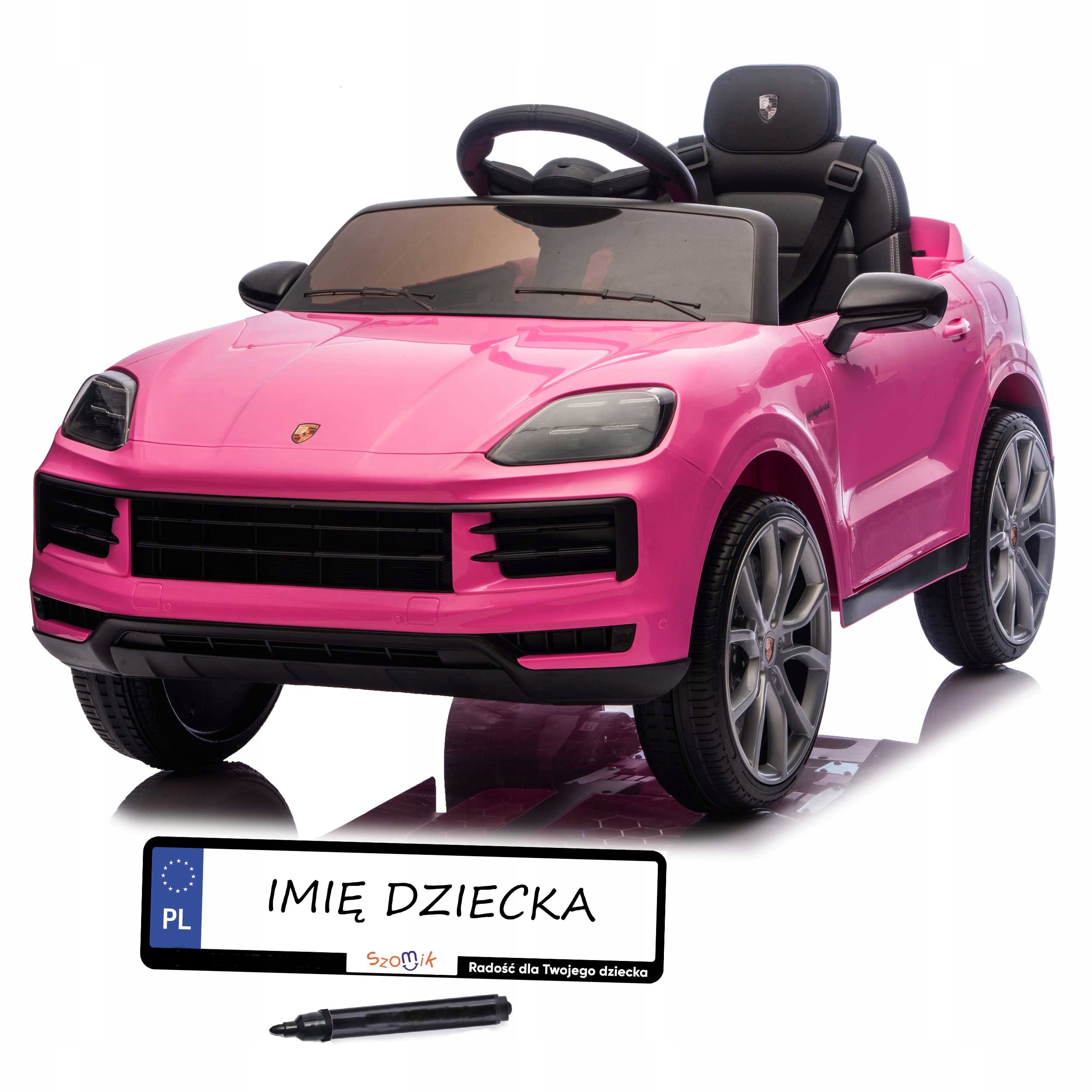 Auto na akumulator Porsche Cayenne Eva Skóra Pilot 2.4 G Led Tablice
