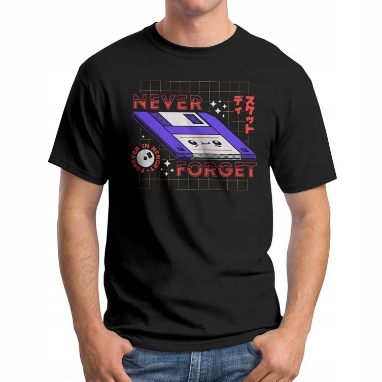 

Koszulka T-Shirt Never Forget Dyskietka Fdd L