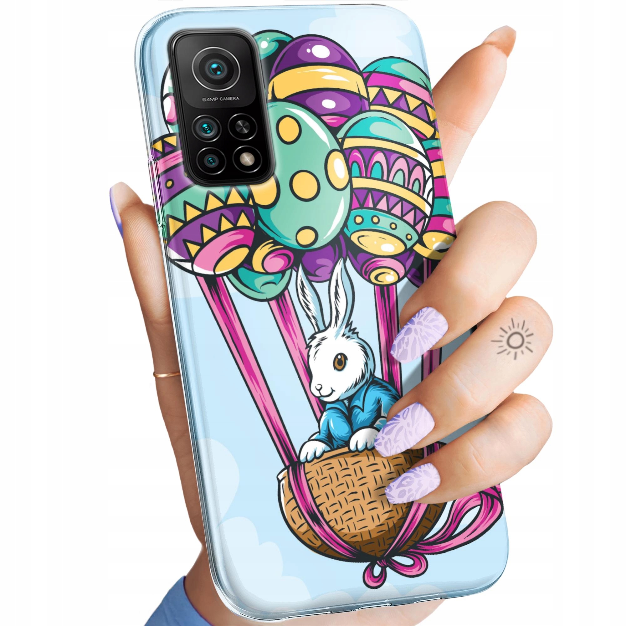 Etui Do Xiaomi MI 10T Pro 5G Wielkanoc Jajko Królik Koszyk Obudowa