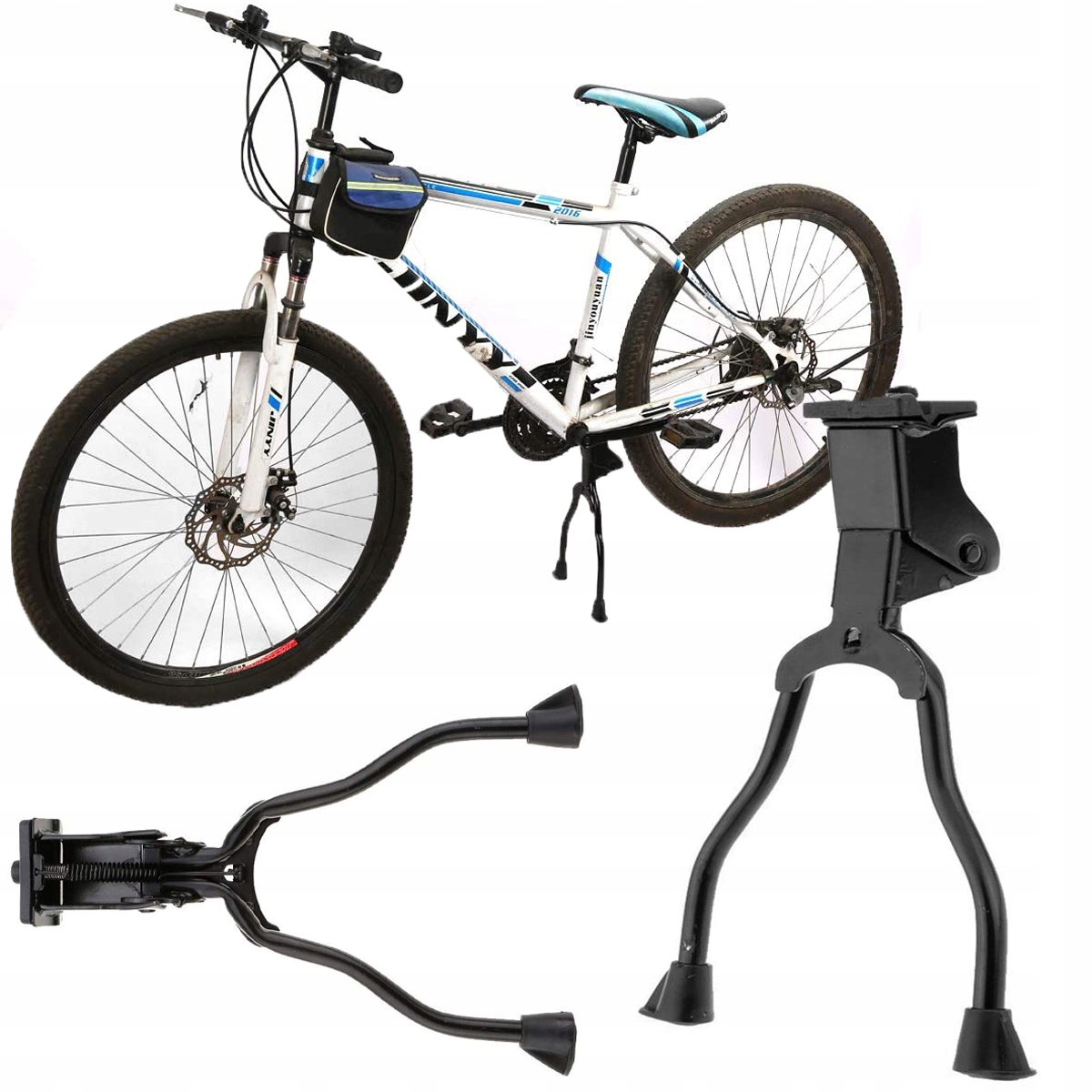 PODPÓRKA STOPKA PODNÓŻEK DO ROWERU PODWÓJNA REGULOWANA ROWEROWA CENTRALNA Marka Satis