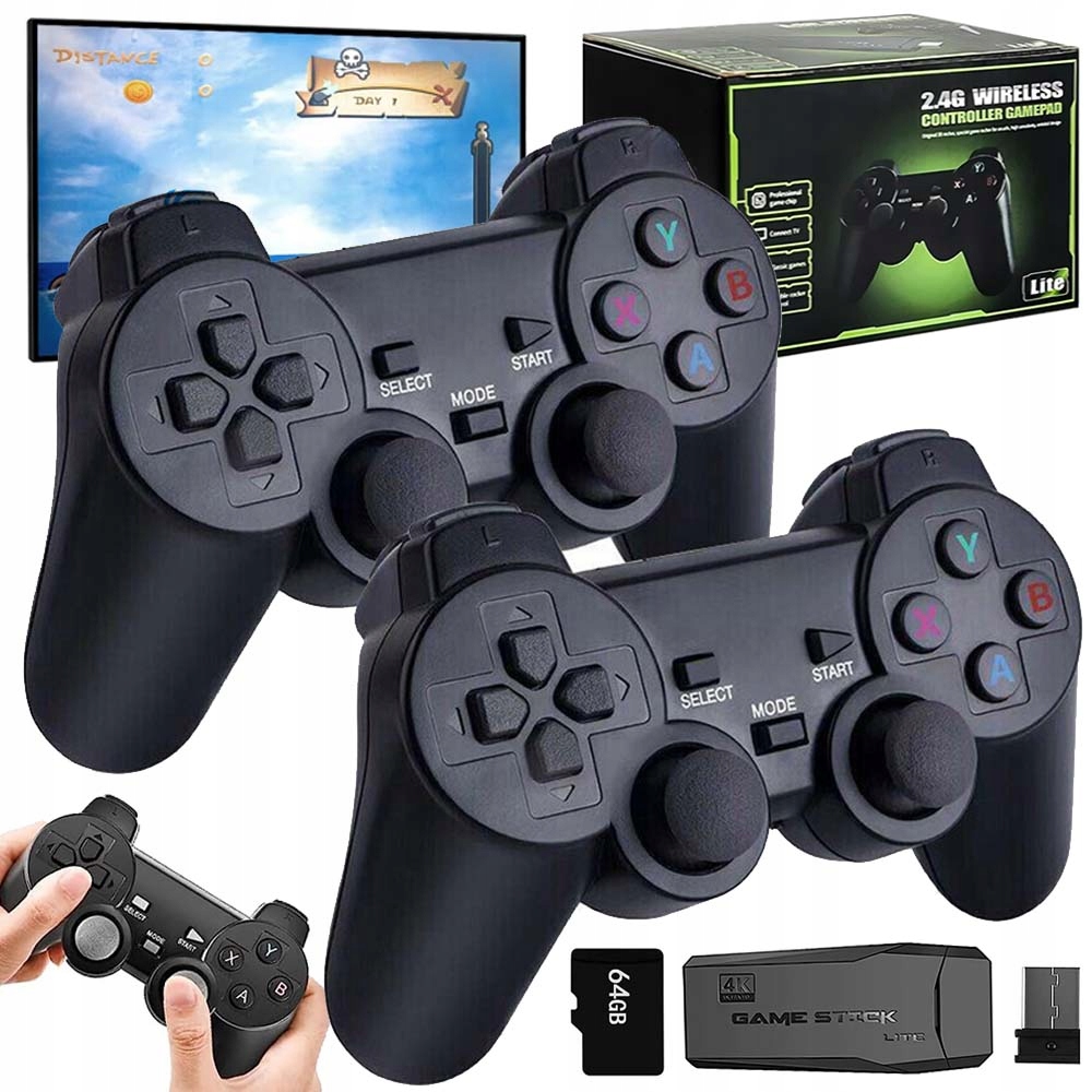 Bezprzewodowa Konsola Retro M8 20000+ Gier Hdmi 4K Plug And Play