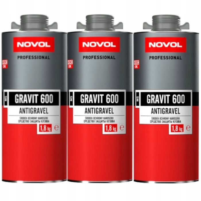 

Novol Gravit 600 Baranek Do Karoserii Szary 5,4kg
