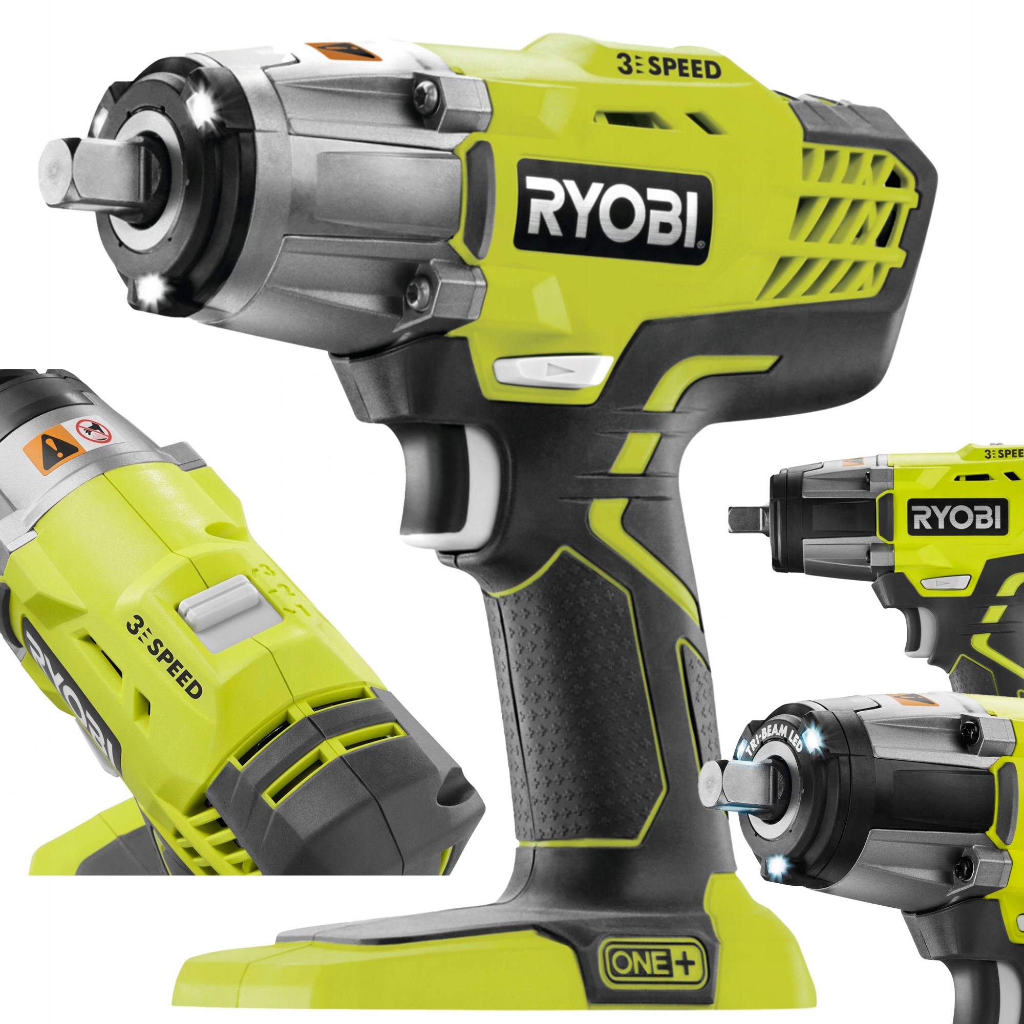 KLUCZ UDAROWY Ryobi R18IW3-0 [1/2] SOLO BODY + ADAPTER [1/4]