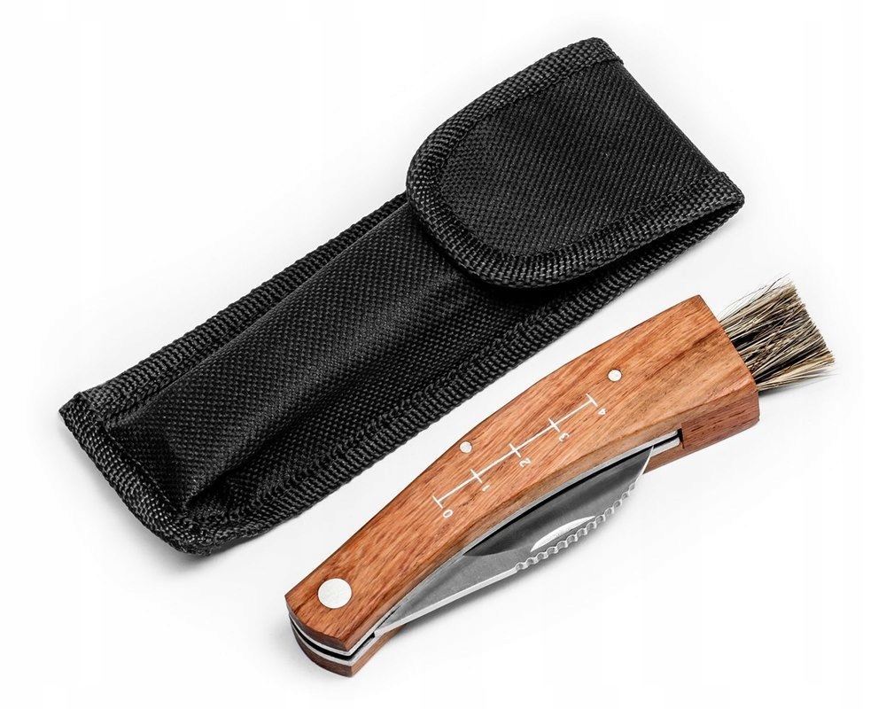 Scyzoryk Grzybiarza nóż do grzybów z pędzelkiem turystyka outdoor survival
