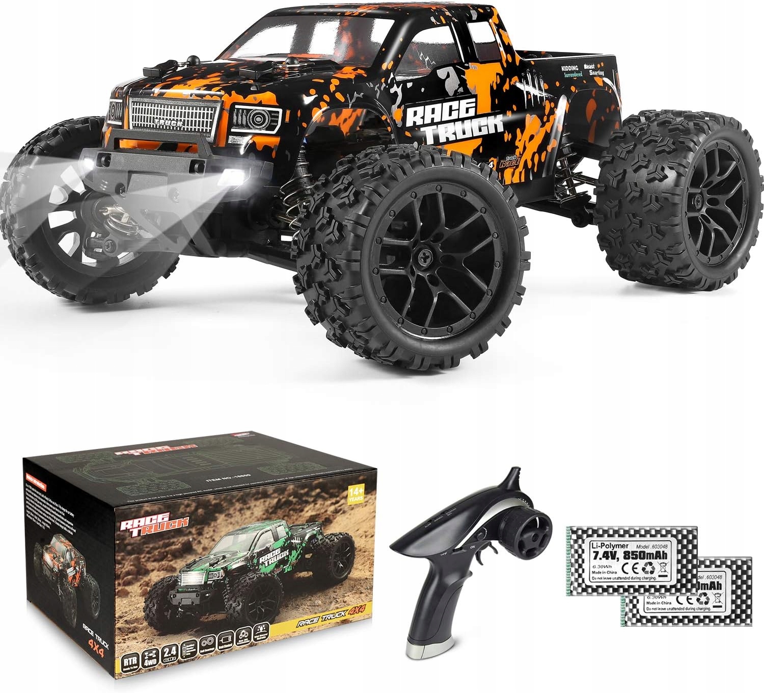 Auto na dálkové ovládání Monster truck 36 km/h Speed 4X4 Off Road