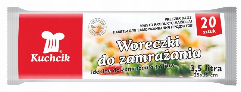 

Woreczki do zamrażania mrożenia 3,5L Kuchcik 20szt