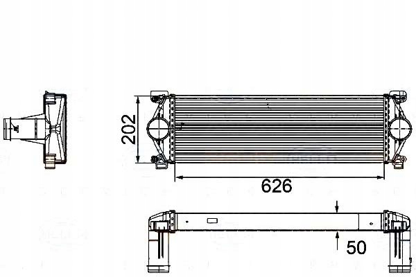 INTERCOOLER RENAULT MASCOTT 3,0DCI 04- BEHR HELLA Producent części Behr Hella Service