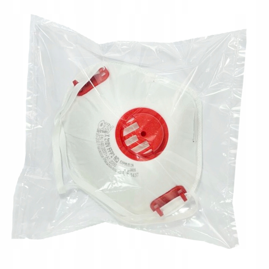 Maska FFP2 Półmaska z zaworkiem na pyły 10 Sztuk Marka Oxyline