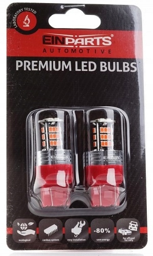 W21W-5W LED SMD EINPARTS MARKOWE ŻARÓWKI CZERWONE