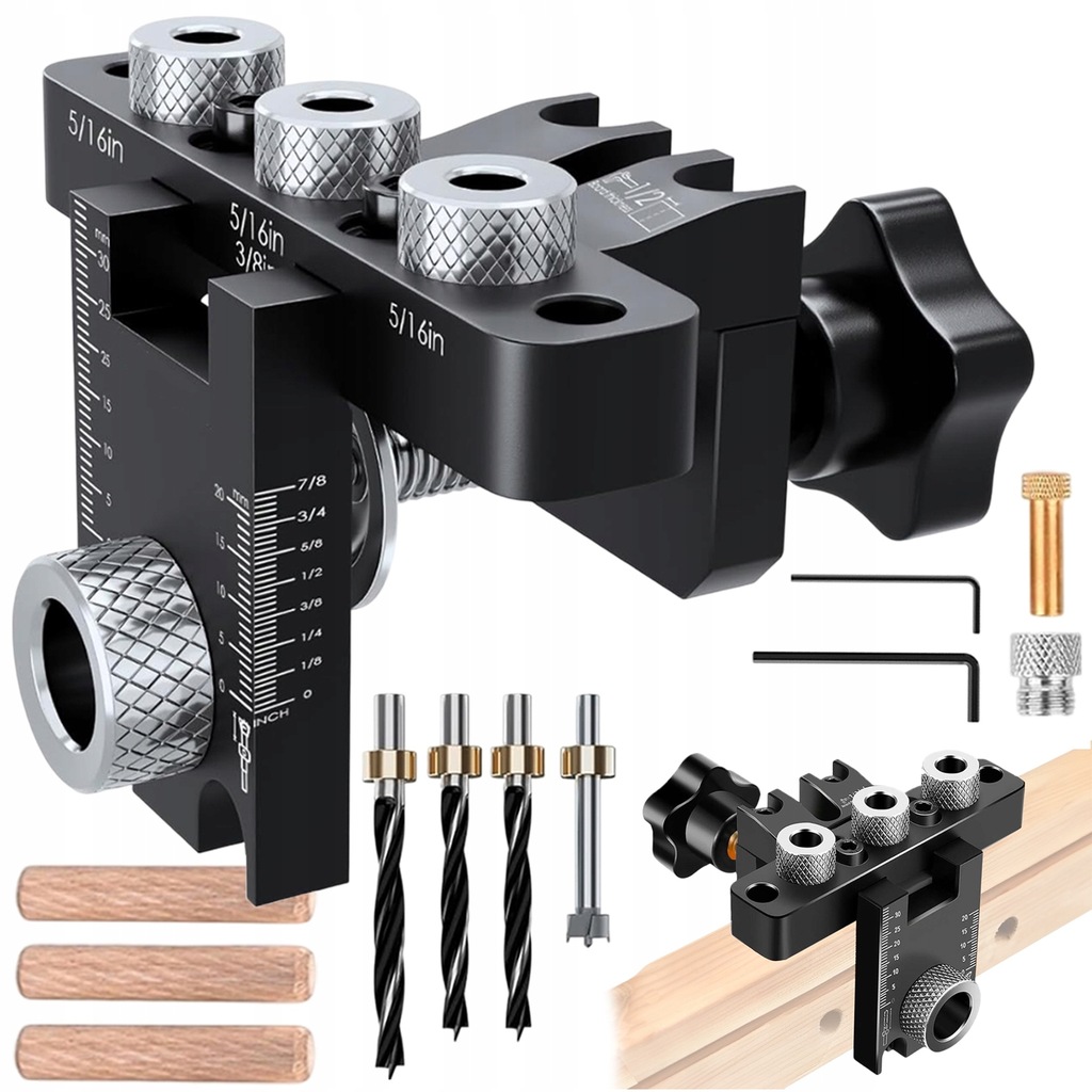 Vrtačka 3V1 S Klipem Pro Polohování Šablony Pro Vrtání 8/10/15 MM