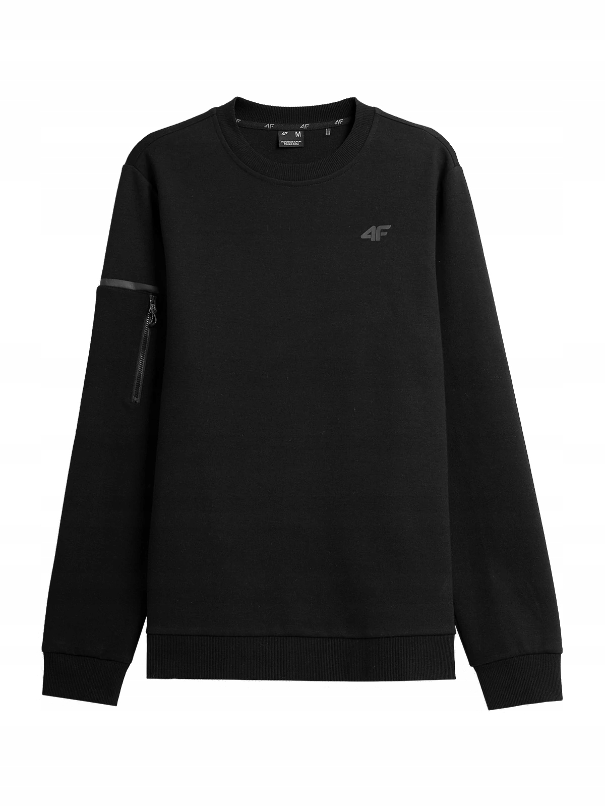 

4F Bluza Męska Dresowa Nierozpinana BLM028 Czarna