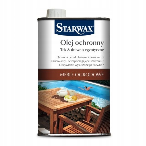 

Starwax Olej Ochronny Meble Ogrodowe 500ML 43146